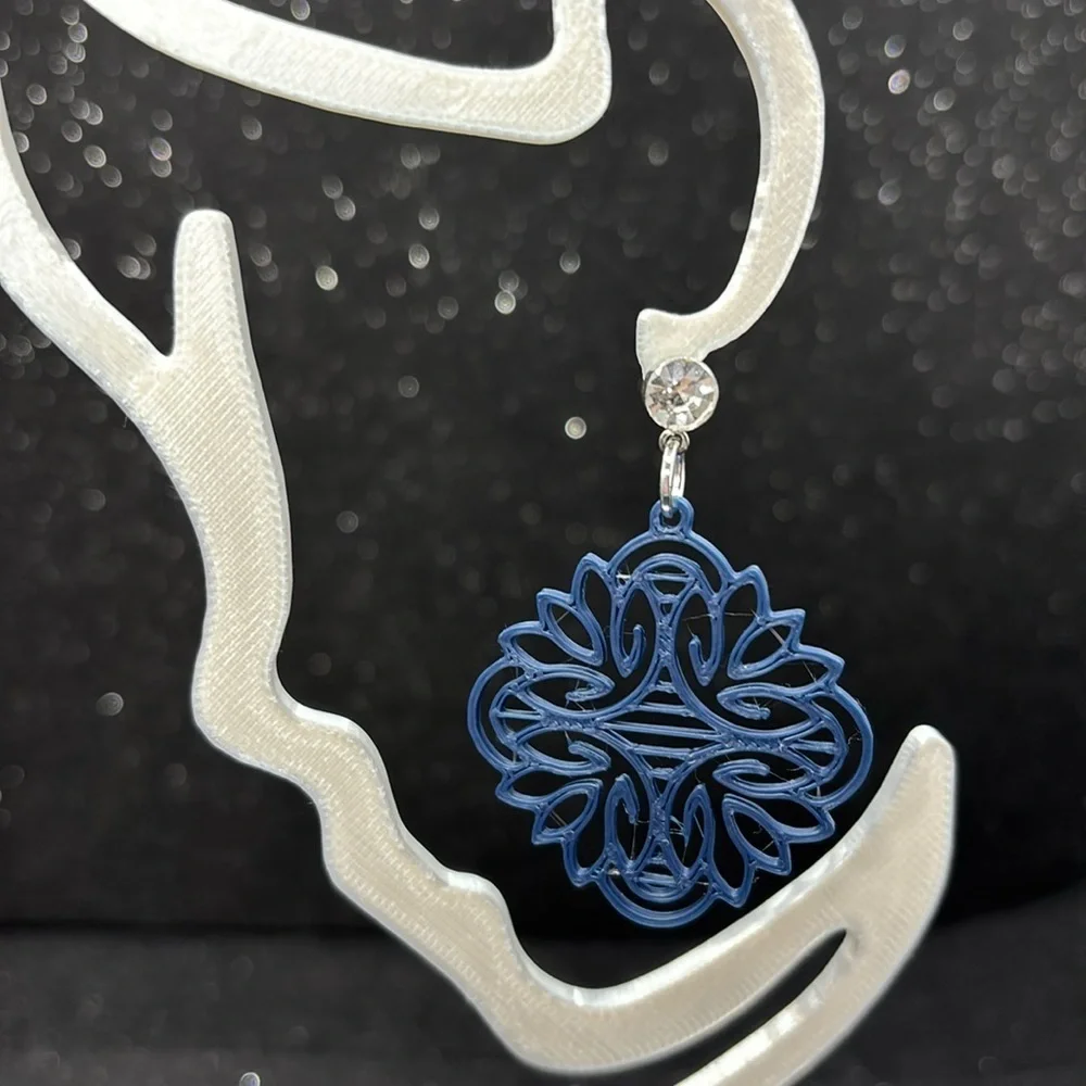 The Petal Flick Blue Earrings